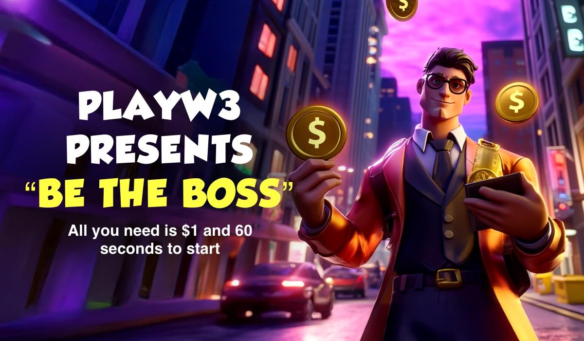 You are currently viewing PlayW3 Unleashes ‘Be The Boss’: A New On-Chain Business Model That Turns Creators Into Owners — $320,000+ Already Paid Out