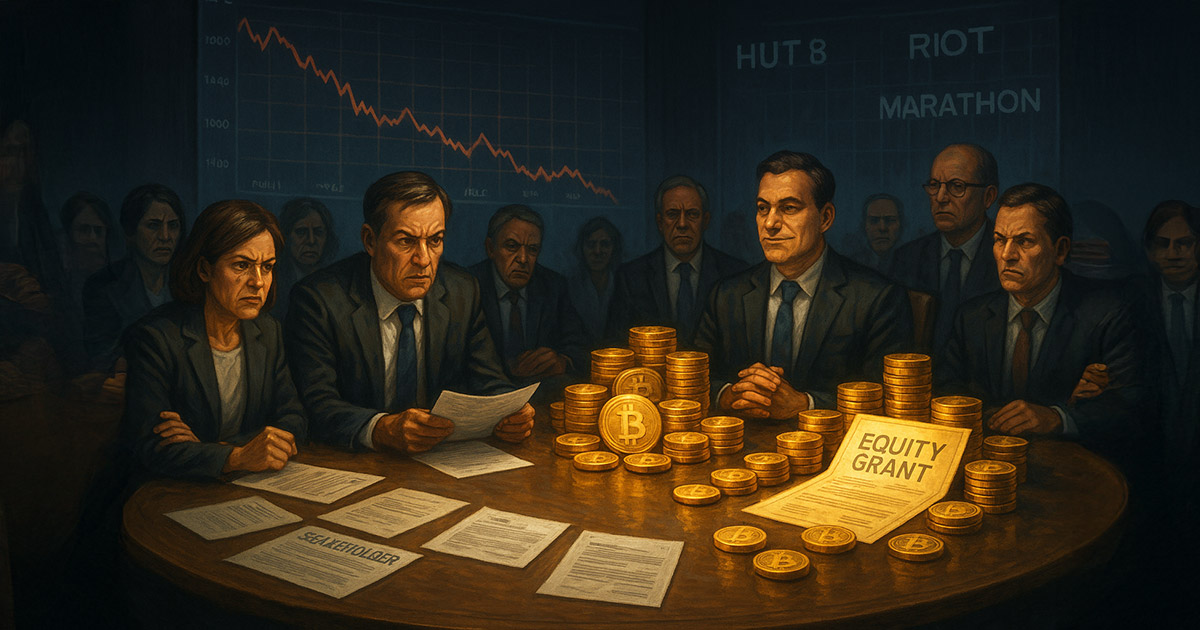 You are currently viewing Shareholders push back against high pay for public Bitcoin miner execs after record equity grants