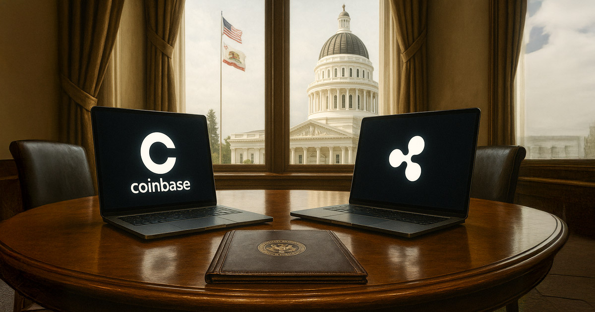 You are currently viewing Coinbase and Ripple execs join California officials to streamline state operations