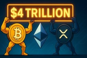 Read more about the article Crypto Market Cap near $4 Trillion: BTC, ETH, and XRP lead the race