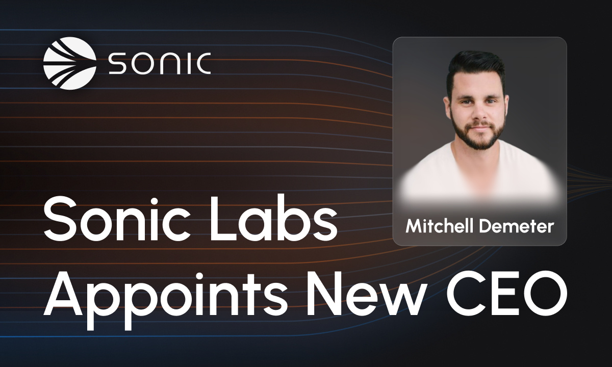 You are currently viewing Mitchell Demeter Appointed CEO of Sonic Labs to Drive Global Growth and Institutional Expansion