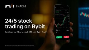 Read more about the article Bybit launches 24/5 stock CFD trading on its TradFi platform