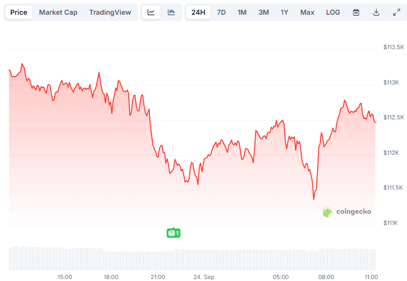 You are currently viewing Bitcoin (BTC) Stopped at $113K, ASTER Pumps by Double Digits: Market Watch