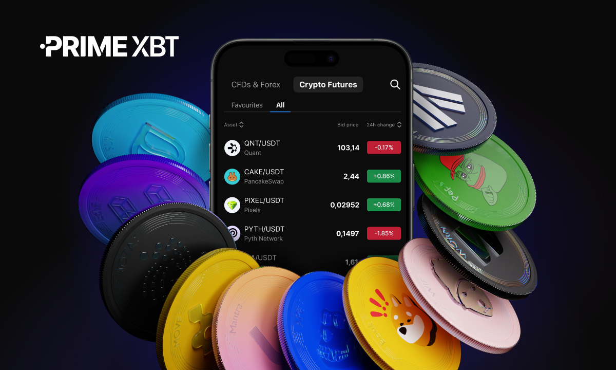 You are currently viewing PrimeXBT Expands Crypto Futures with 101 New Coins, Delivering Best-in-Class Trading Conditions