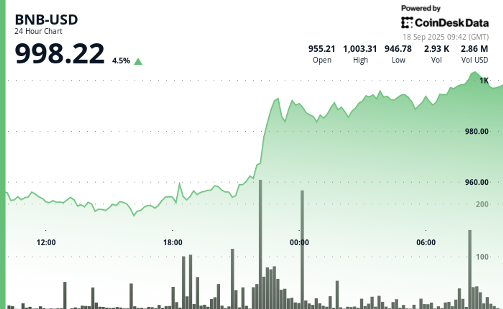 You are currently viewing BNB Hits $1,000 All-Time High as Binance Nears DOJ Deal, Rumors of CZ’s Return Grow