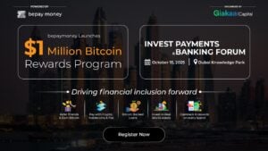 Read more about the article bepay money to Launch $1 Million Bitcoin Rewards Program at Invest Payments & Banking Forum Dubai 2025