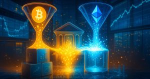 Read more about the article Bitcoin, Ethereum ETF inflows top $1B: Fidelity leads, BlackRock lags