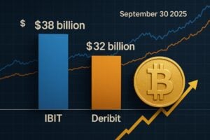 Read more about the article IBIT surpasses Deribit: Bitcoin options at around $38B, shift towards regulated markets