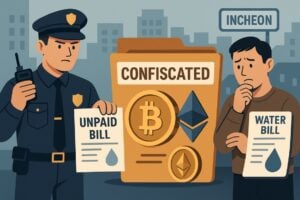 Read more about the article Incheon seizes crypto from defaulters: the threshold of 500,000 won is triggered