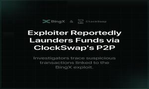 Read more about the article BingX Exploiter Reportedly Launders Funds via ClockSwap's P2P