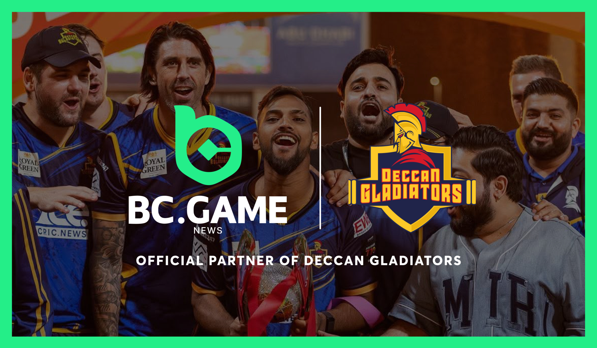You are currently viewing BC.GAME News Backs Deccan Gladiators as Title Sponsor in 2025 Abu Dhabi T10 League