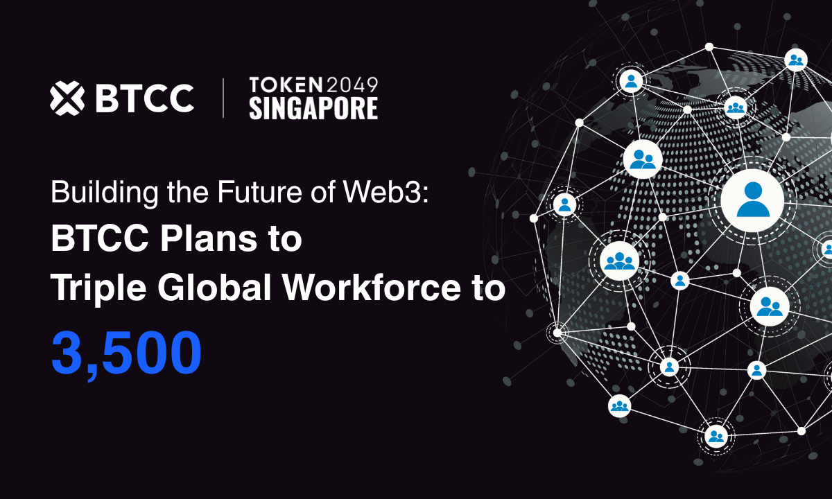 You are currently viewing BTCC Exchange Announces Triple Global Workforce Expansion at TOKEN2049 Singapore to Power Web3 Evolution