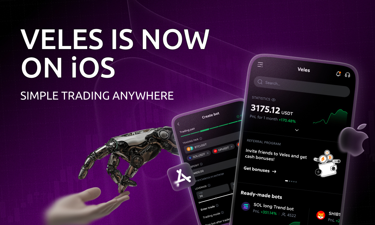 You are currently viewing Veles Finance Launches iOS App for Crypto Trading Bots