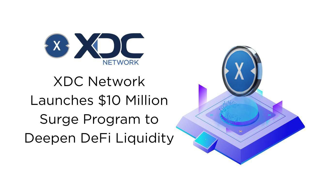 You are currently viewing XDC Network Launches $10 Million Surge Program to Deepen DeFi Liquidity