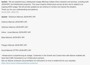 Read more about the article How today’s AWS glitch took down Coinbase, ETH L2s, and half the internet