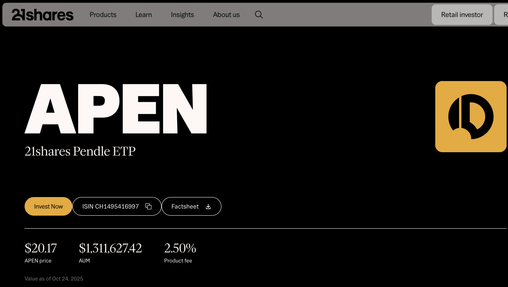 You are currently viewing 21shares Launches a Pendle ETP on SIX Swiss Exchange Indicating Growing Institutional Recognition for Pendle