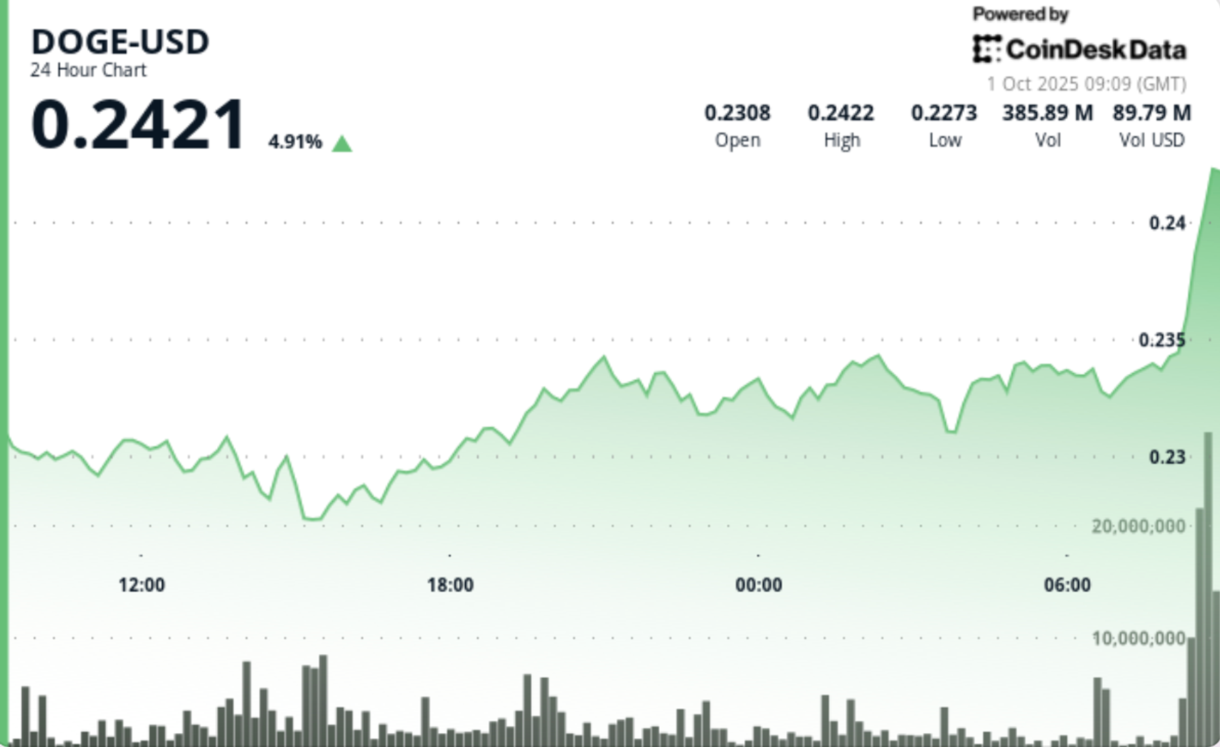 You are currently viewing What Next as Dogecoin (DOGE) Zooms 6% on Bitcoin Strength
