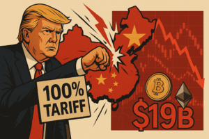 Read more about the article Trump’s 100% China Tariff Wipes Out $19B: Best Crypto to Buy Now