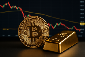 Read more about the article Bitcoin’s 20% October Slump Makes It Attractive Against Gold, JPMorgan Says