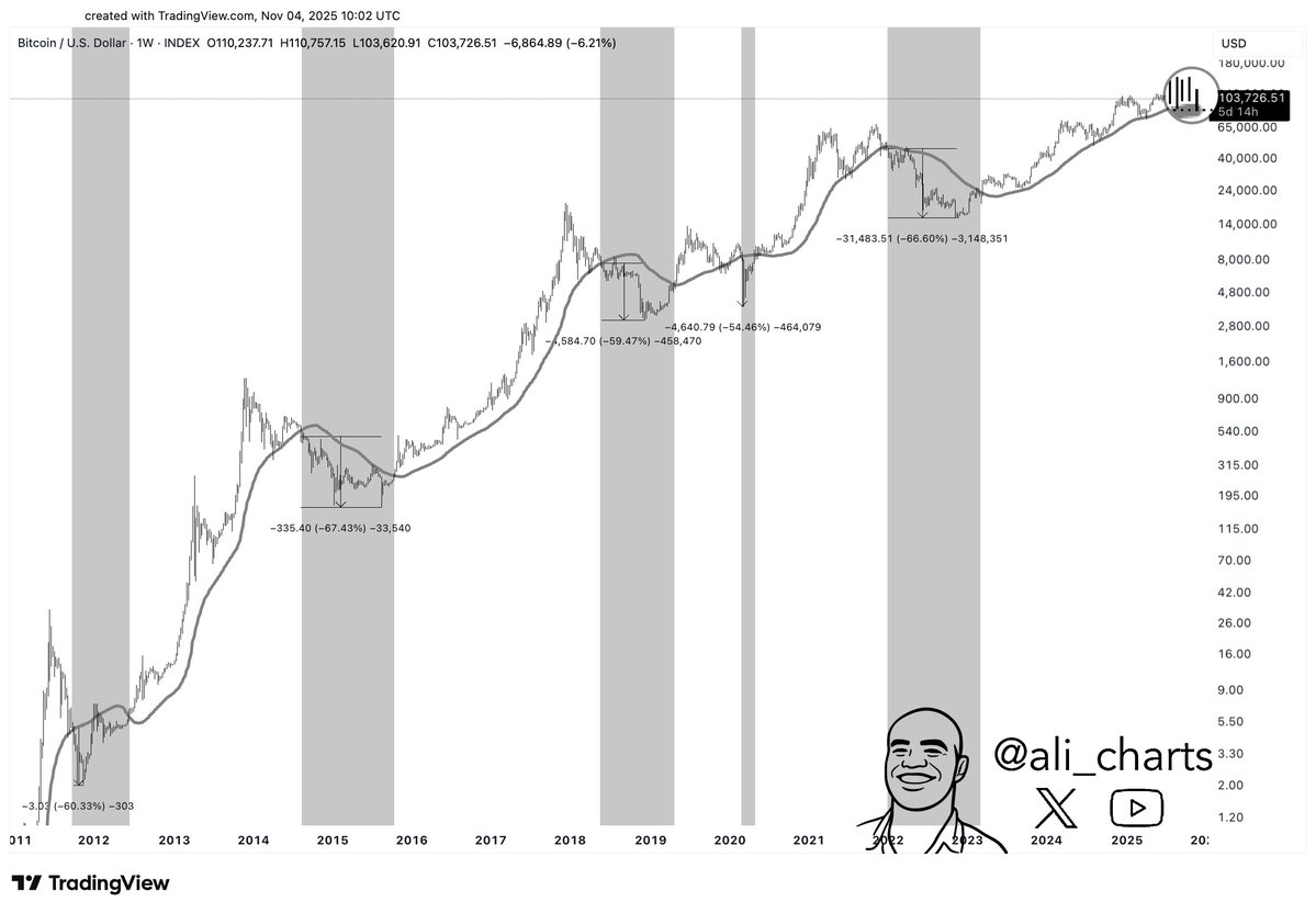 You are currently viewing History Says Bitcoin (BTC) May Fall 60% If This Key Support Fails to Hold