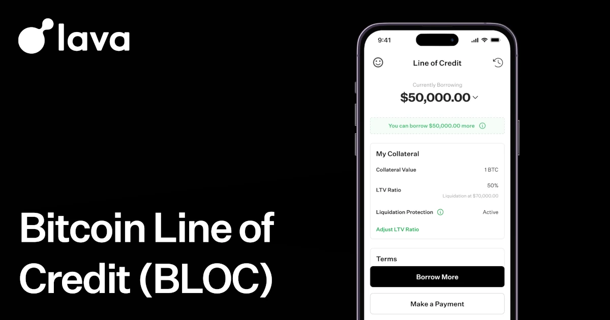 Read more about the article Lava Raises $200M for Bitcoin-Backed Line of Credit, Announces New Borrow Rates Starting at 5%