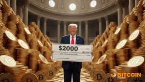 Read more about the article Trump Floats $2,000 Tariff Checks for Americans — 2020 Stimulus in Bitcoin Would Now Be Worth $18,900
