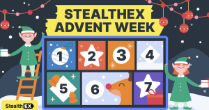 Read more about the article StealthEX Reveals All-Star Lineup for Holiday “Crypto Advent Calendar” Giveaway