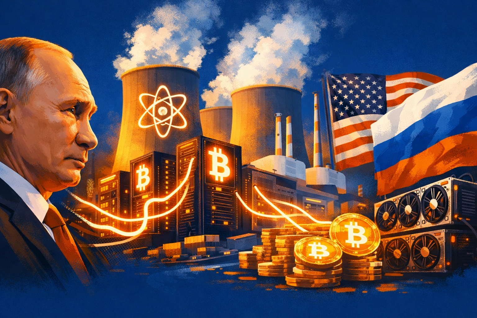You are currently viewing Putin Says Russia Discussed Joint Control of Nuclear Plant With US for Bitcoin Mining