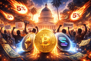 Read more about the article Crypto Industry Pushes Back Against California 5% Wealth Tax Proposal
