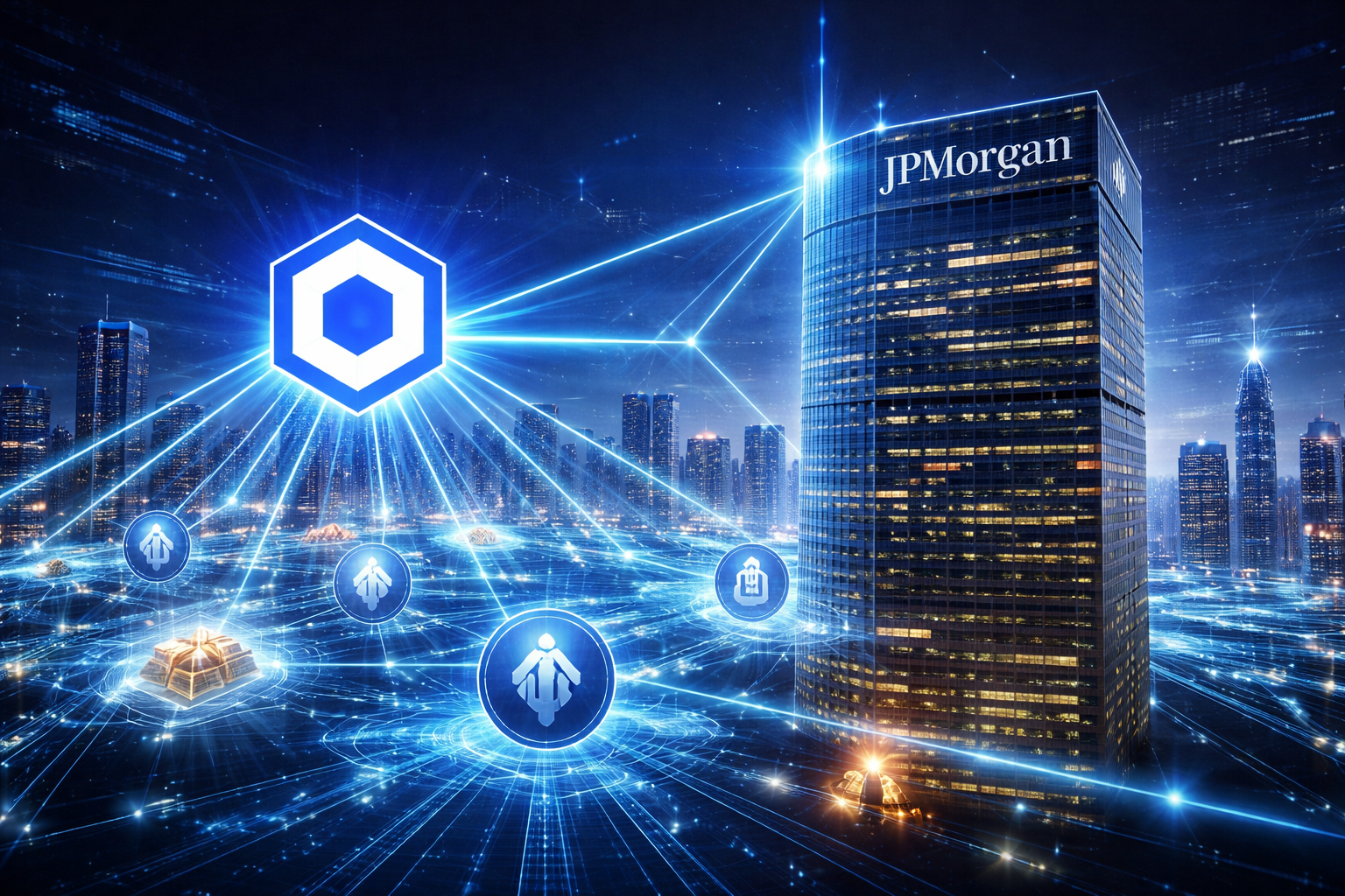You are currently viewing Chainlink Powers JPMorgan’s $4 Trillion Empire Into Web3, Driving Blockchain Adoption, DeFi Integration, and Real-World Asset Tokenization