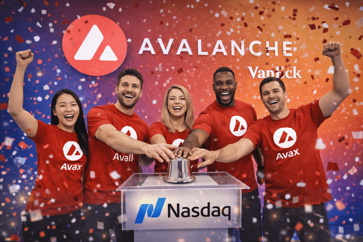 Read more about the article Avalanche Enters Wall Street as VanEck Launches AVAX ETF on Nasdaq