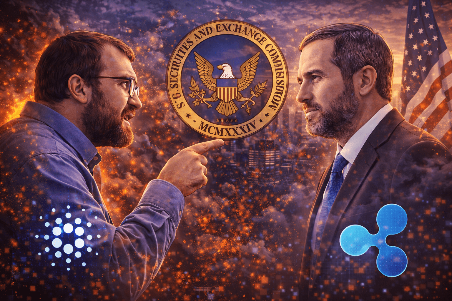 You are currently viewing Cardano Founder Accuses Ripple CEO of Surrendering to the SEC