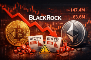 Read more about the article Bitcoin and Ethereum ETF Outflows Linked to BlackRock Reach $161M as January Ends