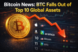 Read more about the article Bitcoin News: BTC Falls Out of Top 10 Global Assets