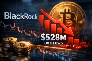 Read more about the article Crypto News: BlackRock Bitcoin ETF Sees $528M Outflows