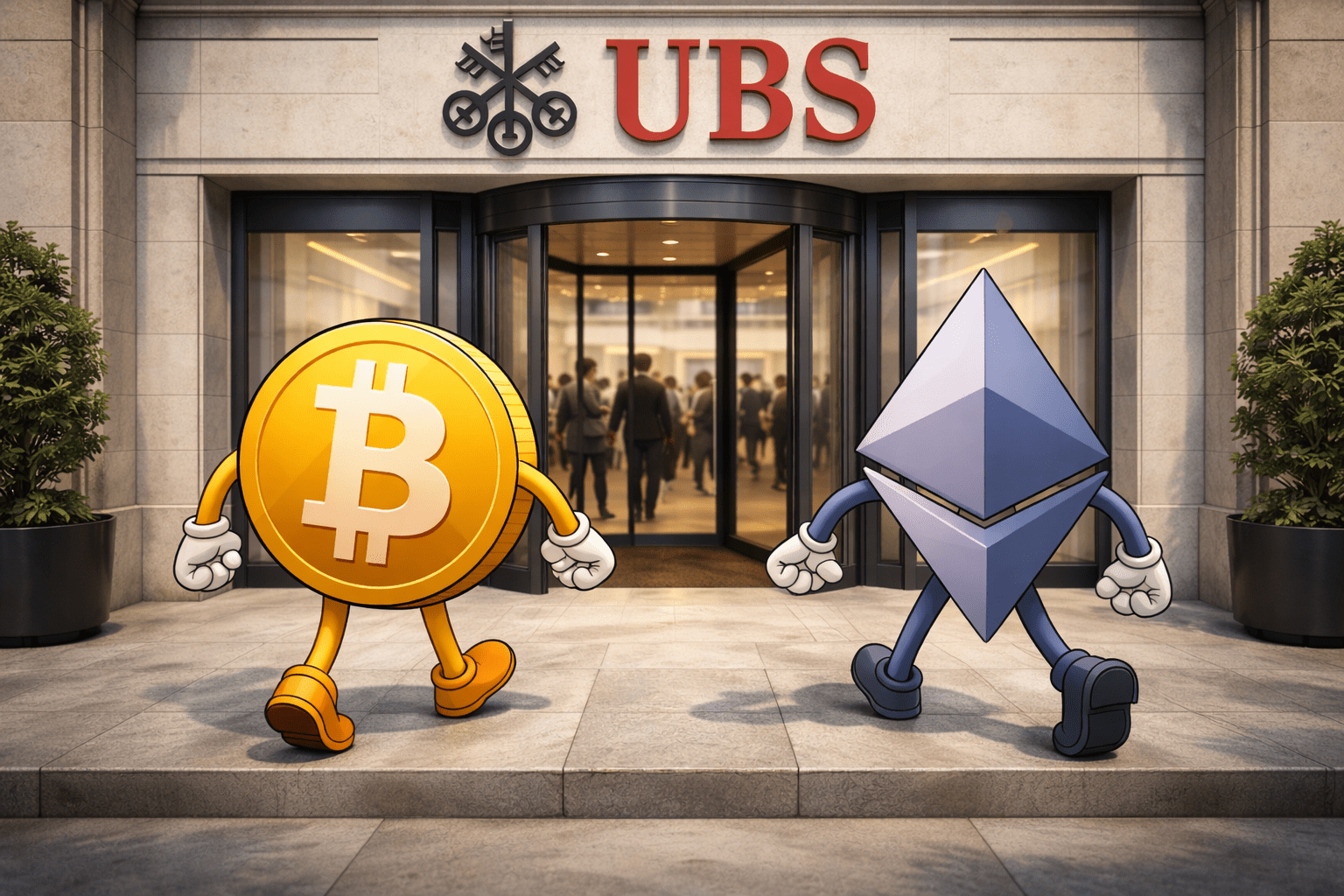 Read more about the article $6.9 Trillion Banking Giant UBS Plans to Launch Bitcoin and Ethereum Trading Services