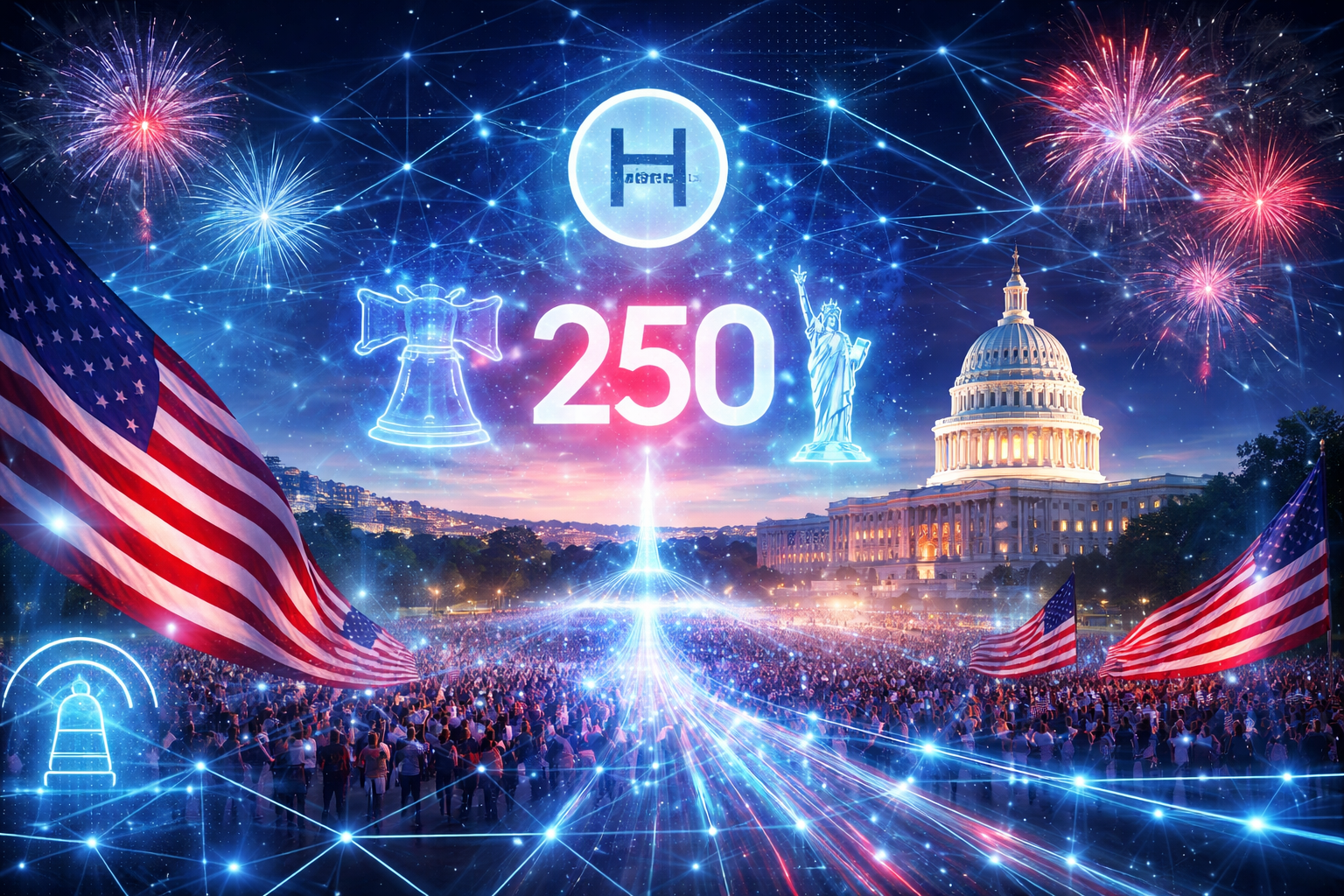 You are currently viewing Hedera Partners With America250 to Power Digital Experiences for U.S. 250th Anniversary