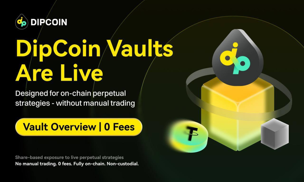 You are currently viewing DipCoin Launches Vaults, Bringing On-Chain Strategy Trading to Perpetual Markets