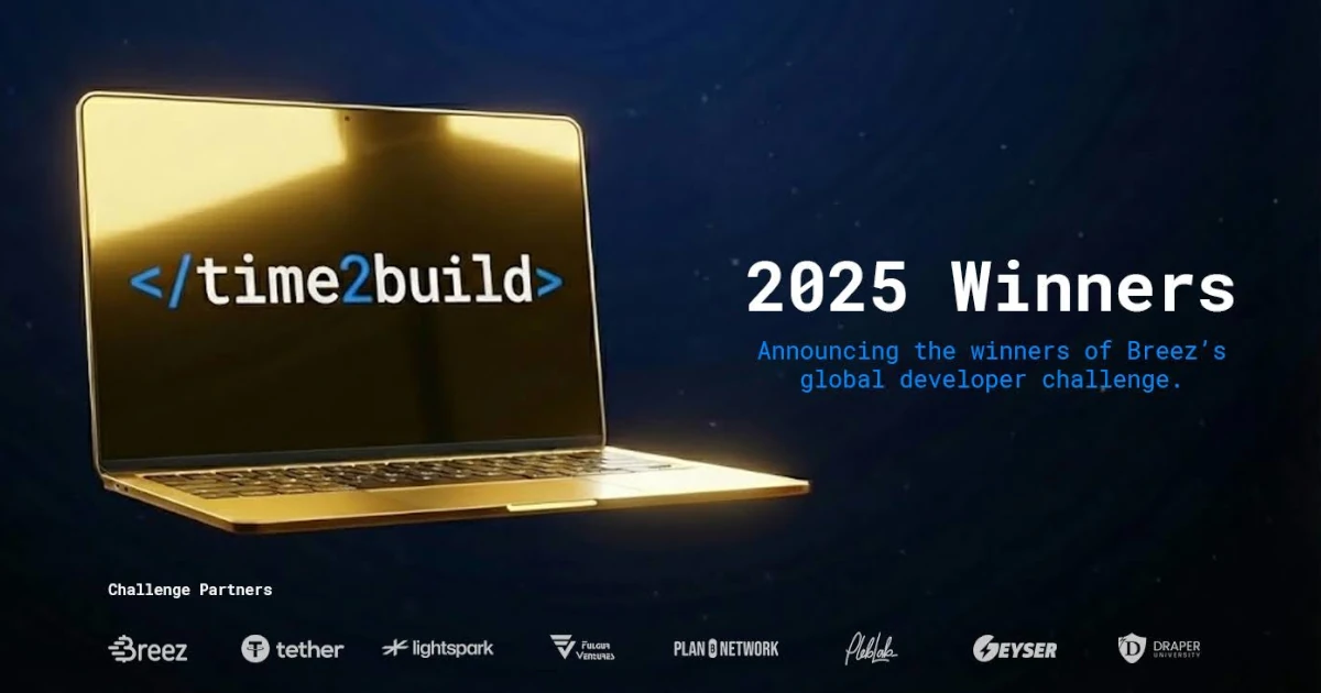 You are currently viewing Time2Build 2025 Winners: Breez Awards Bitcoin Prizes for Lightning Integrations in BTCPay Server, Primal, and More