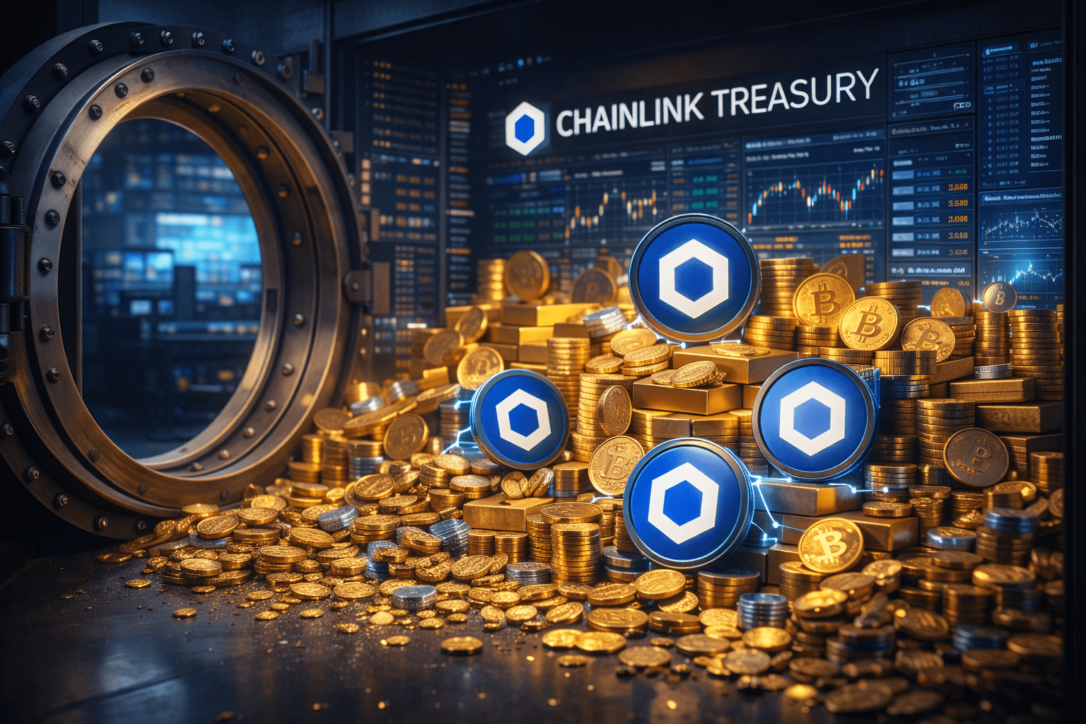 You are currently viewing Chainlink May Be Building Crypto’s Biggest On-Chain Treasury—Here’s How