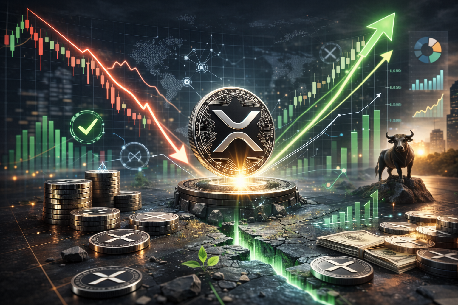 You are currently viewing XRP Trend Reversal Ahead? Four Indicators Suggest Bottom Is In