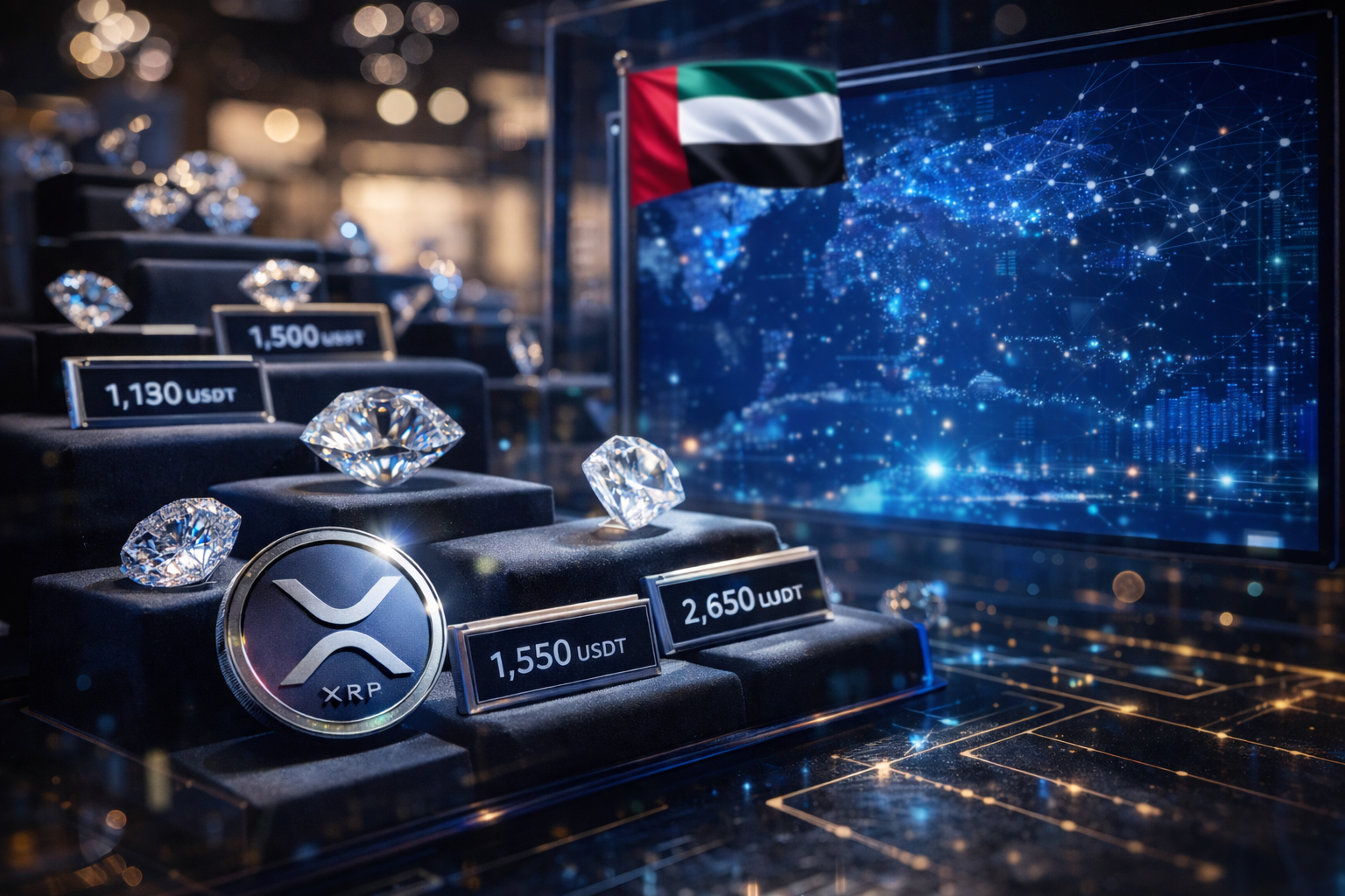 Read more about the article XRP Ledger Powers $280 Million Diamond Tokenization in Major UAE Real-World Asset Deal