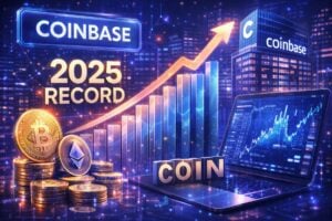You are currently viewing Coinbase Reaches New All-Time Highs: Trading Volume and Revenue in Strong Growth in 2025