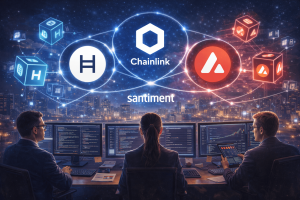 Read more about the article Santiment Ranks Hedera, Chainlink, and Avalanche as Top RWA Blockchains by Development Activity