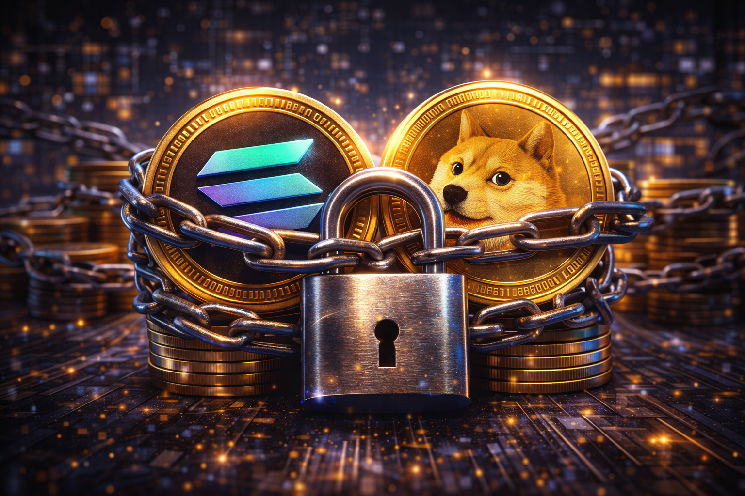 You are currently viewing Over $572 Million in Crypto Token Unlocks Expected Across SOL, WLD, DOGE, and More